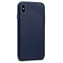 Evelatus Funda de piel para Apple iPhone X / XS - azul oscuro