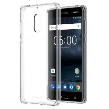 Evelatus Funda de silicona transparente para Nokia 6.1 2018 1,5 mm TPU