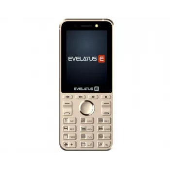 Evelatus Tron GLD teléfono básico Dual SIM, dorado