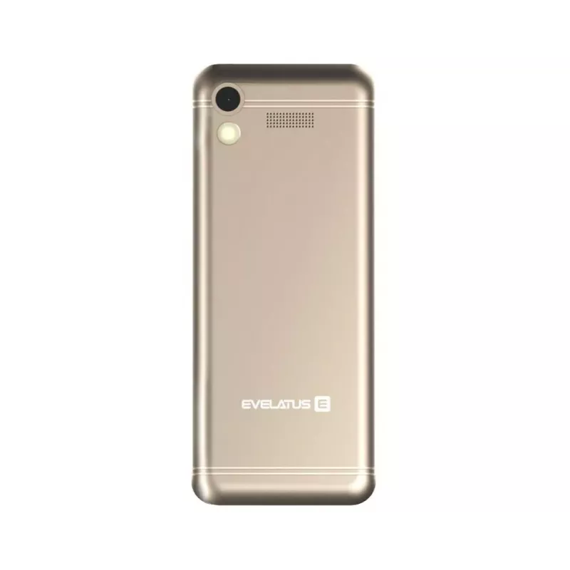 Evelatus Tron GLD teléfono básico Dual SIM, dorado