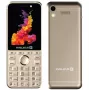 Evelatus Tron GLD teléfono básico Dual SIM, dorado