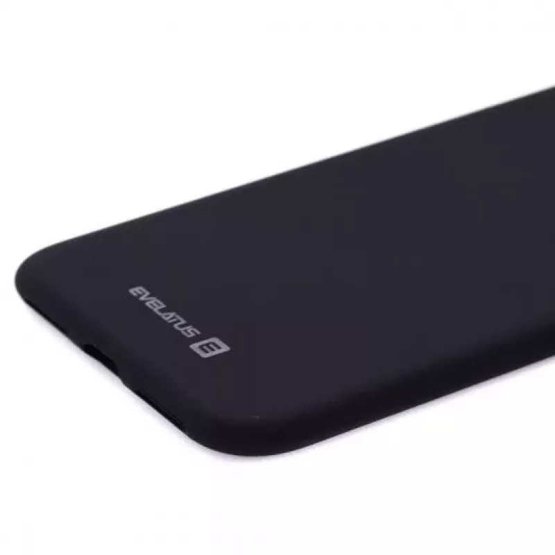 Evelatus Funda de silicona Nano para Apple iPhone Xs MAX Soft Touch TPU negra