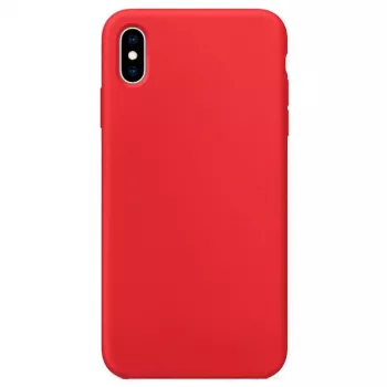 Evelatus Funda de silicona Nano para Apple iPhone Xs MAX Soft Touch TPU roja