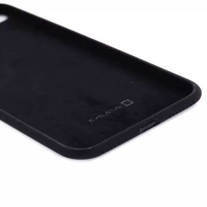 Evelatus Funda de silicona Premium Soft Touch para Apple iPhone 7 Plus/8 Plus - negra