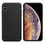 Evelatus Funda de silicona Premium Soft Touch para Apple iPhone X negra