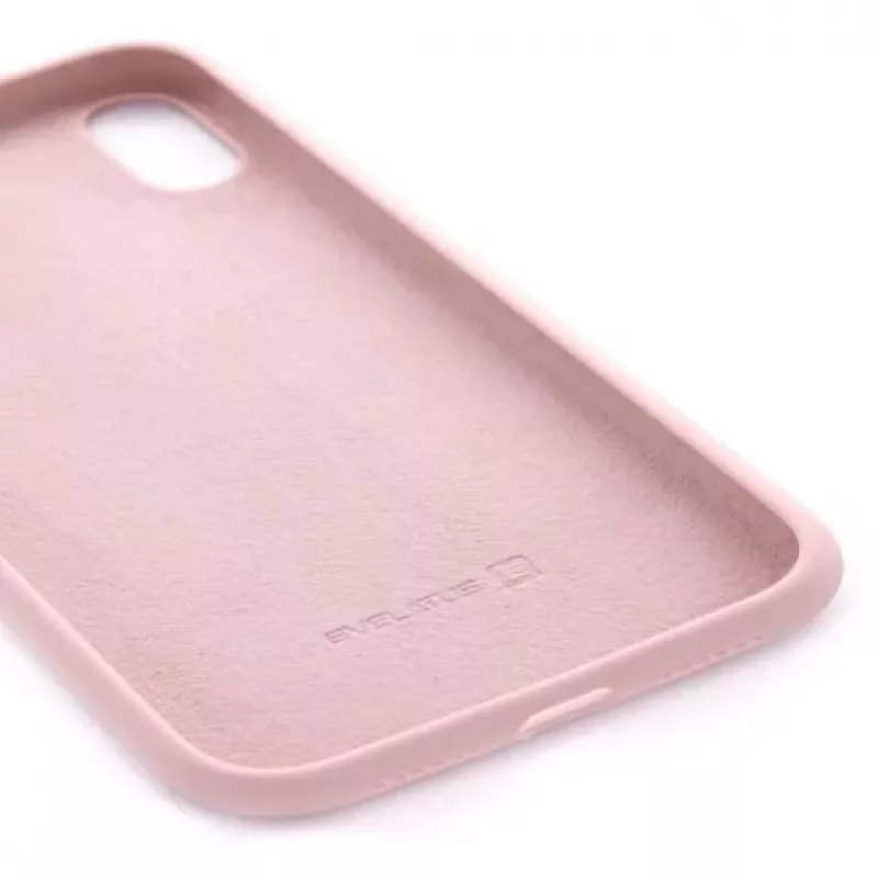Evelatus Funda de silicona Premium Soft Touch para Apple iPhone X rosa arena