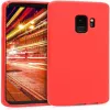 Evelatus Funda de silicona Premium Soft Touch para Samsung Galaxy S9 Plus roja