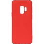 Evelatus Funda de silicona Premium Soft Touch para Samsung Galaxy S9 Plus roja