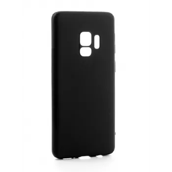 Evelatus Funda de silicona Premium Soft Touch para Samsung Galaxy S9 negra