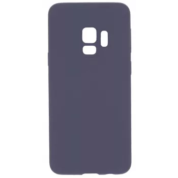 Evelatus Funda de silicona Premium Soft Touch para Samsung Galaxy S9 Midnight Blue