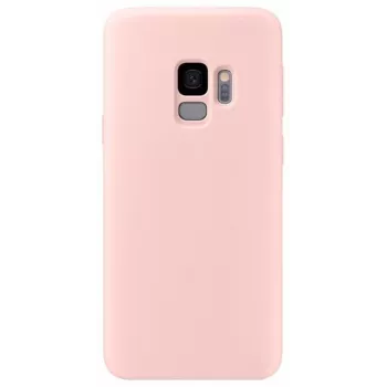 Evelatus Funda de silicona Premium Soft Touch para Samsung Galaxy S9 Pink Sand