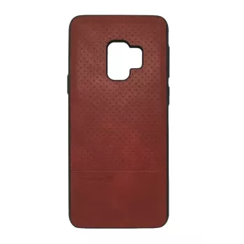 Evelatus Funda TPU con placa metálica para soporte magnético de móvil para Samsung Galaxy S9 - roja