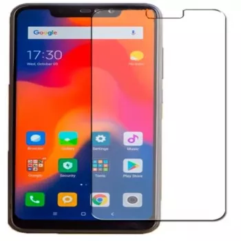 Evelatus Protector de pantalla plano de cristal templado de 0,33 mm con adhesivo japonés antiestático para Xiaomi Redmi Note 6 Pro transparente