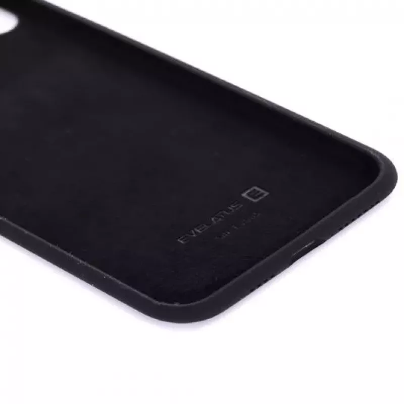 Evelatus Funda de silicona Premium Soft Touch para Apple iPhone Xs Max negra