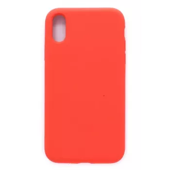 Evelatus Funda de silicona Premium Soft Touch para Apple iPhone Xs Max roja