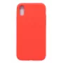 Evelatus Funda de silicona Premium Soft Touch para Apple iPhone Xs Max roja