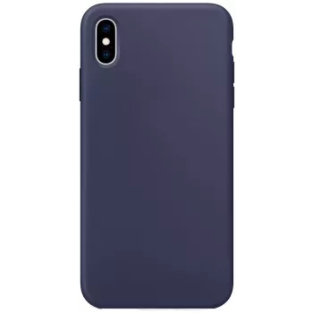 Evelatus Funda de silicona Premium Soft Touch para Apple iPhone Xs Max Midnight Blue
