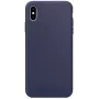 Evelatus Funda de silicona Premium Soft Touch para Apple iPhone Xs Max Midnight Blue