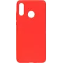 Evelatus Funda de silicona Premium Soft Touch para Huawei P20 Lite roja