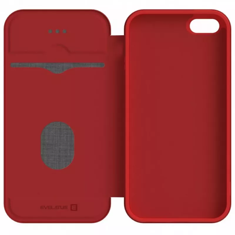 Evelatus Funda tipo libro Book Case para Samsung Galaxy A6 Plus 2018 rojo vino
