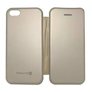 Evelatus Samsung Galaxy A9 2018 Funda tipo libro dorada