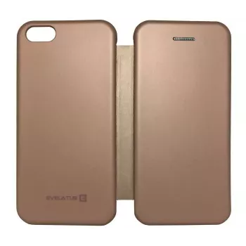 Evelatus Samsung Galaxy A9 (2018) Funda tipo libro oro rosa