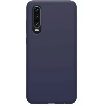 Evelatus Huawei P30 Funda de silicona Nano Soft Touch TPU azul medianoche