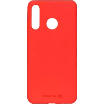 Evelatus Huawei P30 Lite Funda de silicona Nano Soft Touch TPU roja