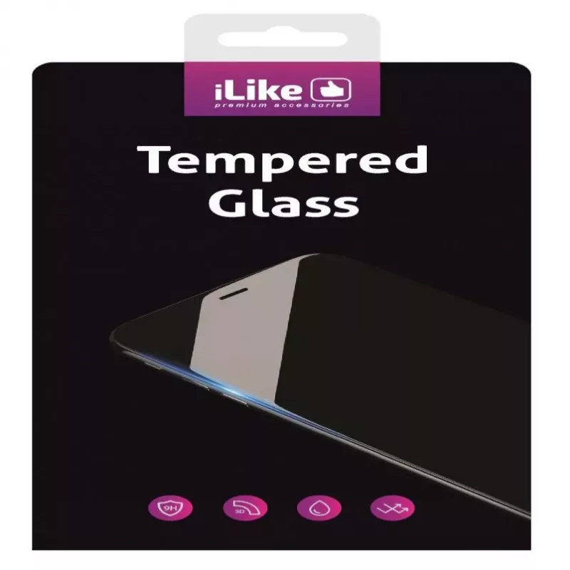 iLike Apple iPhone 6 / 6s Protector de pantalla 3D Curved de cristal templado negro