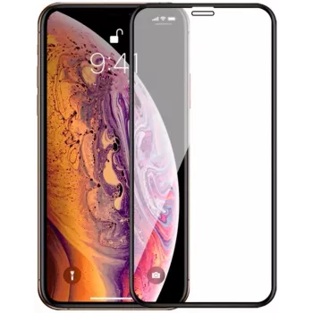 iLike Apple iPhone X/Xs/11 Pro 5,8 pulgadas Protector de pantalla 3D negro de cristal templado
