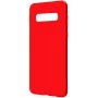 Evelatus Samsung Galaxy S10 Funda de silicona Premium Soft Touch roja
