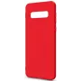 Evelatus Funda de silicona Premium Soft Touch para Samsung Galaxy S10 Plus roja