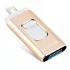 Evelatus Memoria USB Flash a Lightning 32GB 3en1 (USB, iPhone y Micro) dorada