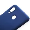 Evelatus Funda tipo libro para Samsung Galaxy A20 azul oscuro