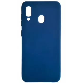 Evelatus Funda tipo libro para Samsung Galaxy A20 azul oscuro