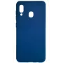 Evelatus Funda tipo libro para Samsung Galaxy A20 azul oscuro