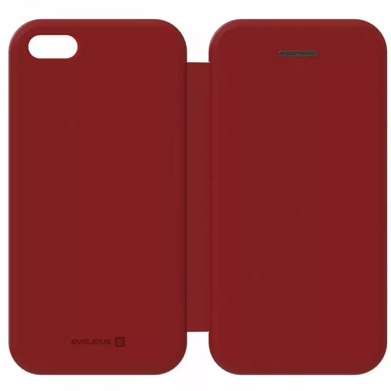 Evelatus Funda tipo libro para Samsung Galaxy A20 rojo vino