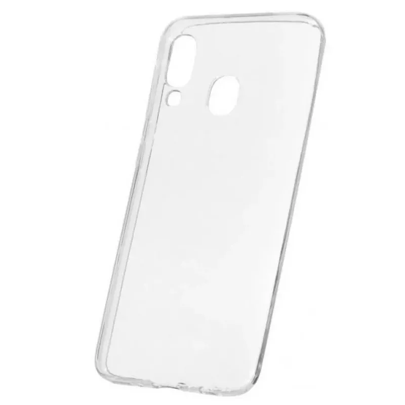 Evelatus Funda de silicona para Samsung Galaxy A40 transparente
