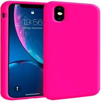 Evelatus Funda de silicona Premium Soft Touch para Apple iPhone XR rosa fuerte