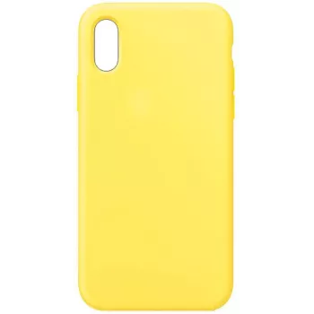 Evelatus Funda de silicona Premium Soft Touch para Apple iPhone XR amarillo claro