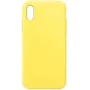 Evelatus Funda de silicona Premium Soft Touch para Apple iPhone XR amarillo claro