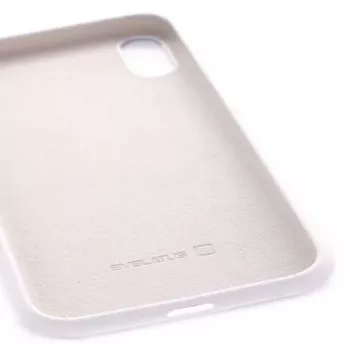 Evelatus Funda de silicona Premium Soft Touch para Apple iPhone Xs piedra