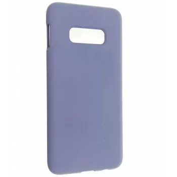 Evelatus Samsung Galaxy S10e Premium Soft Touch Funda de silicona gris lavanda