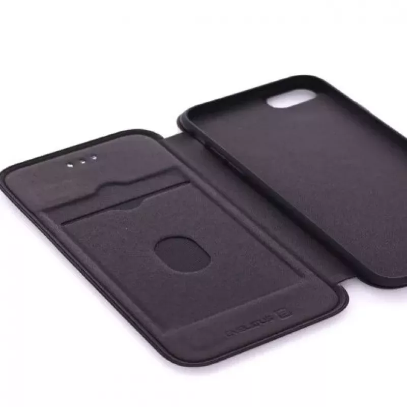Evelatus Apple iPhone 7/8/SE 2020/SE 2022 Funda tipo libro negra