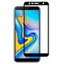 Evelatus Samsung Galaxy J6+ Protector de pantalla de cristal templado 2.5D Full Cover con pegamento japonés y capa antiestática