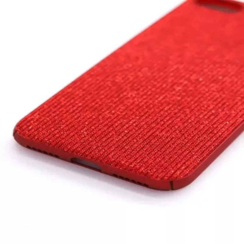 Evelatus Apple iPhone 7/8 Funda trasera de silicona líquida Starnight roja
