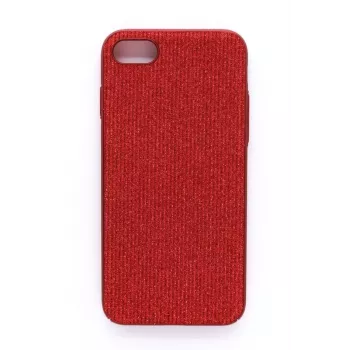 Evelatus Apple iPhone 7/8 Funda trasera de silicona líquida Starnight roja