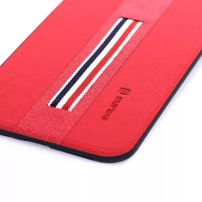 Evelatus Apple iPhone X Funda trasera Dazzle roja