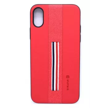 Evelatus Apple iPhone X Funda trasera Dazzle roja