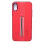 Evelatus Apple iPhone X Funda trasera Dazzle roja